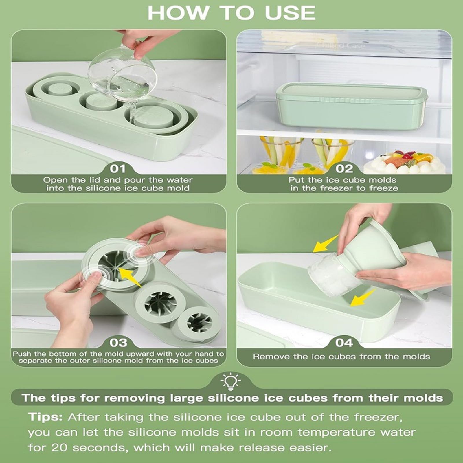 製氷皿シリコンアイスT簡単リリース中空シリンダーアイスメーカー
